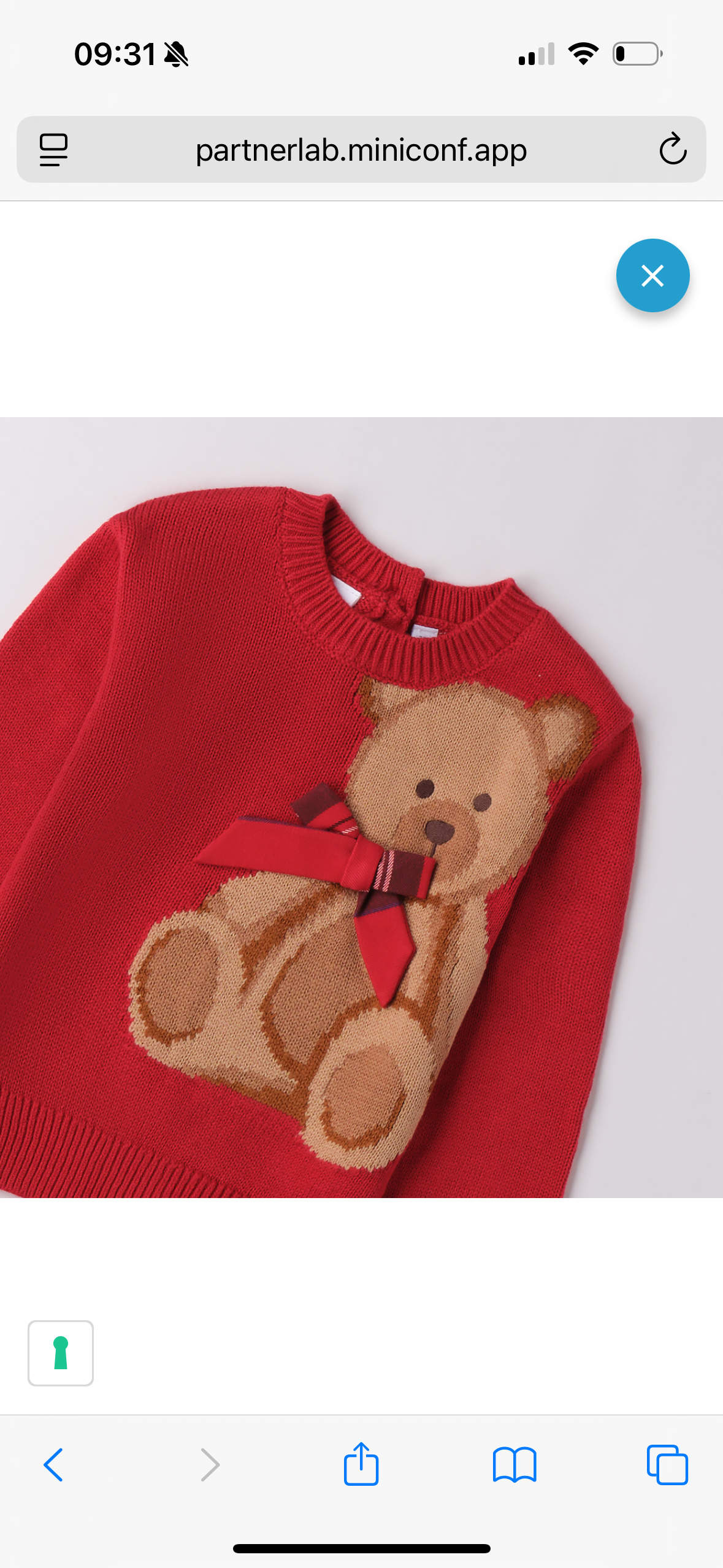 Maglioncino orso fiocco