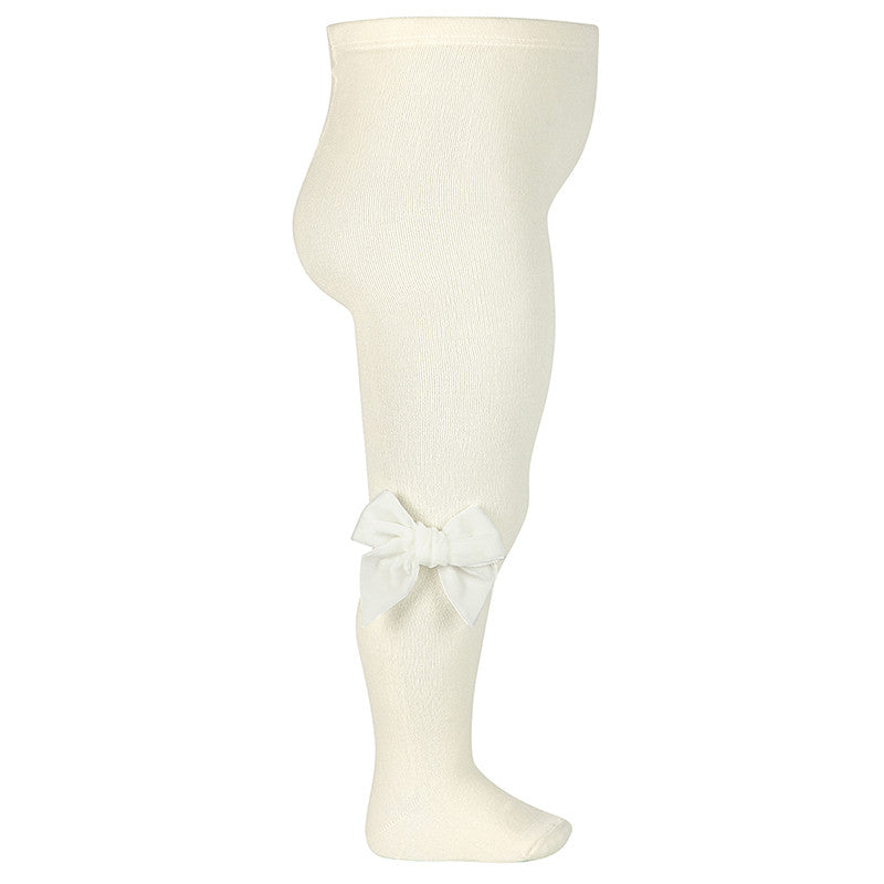 Collant Fiocco velluto Panna