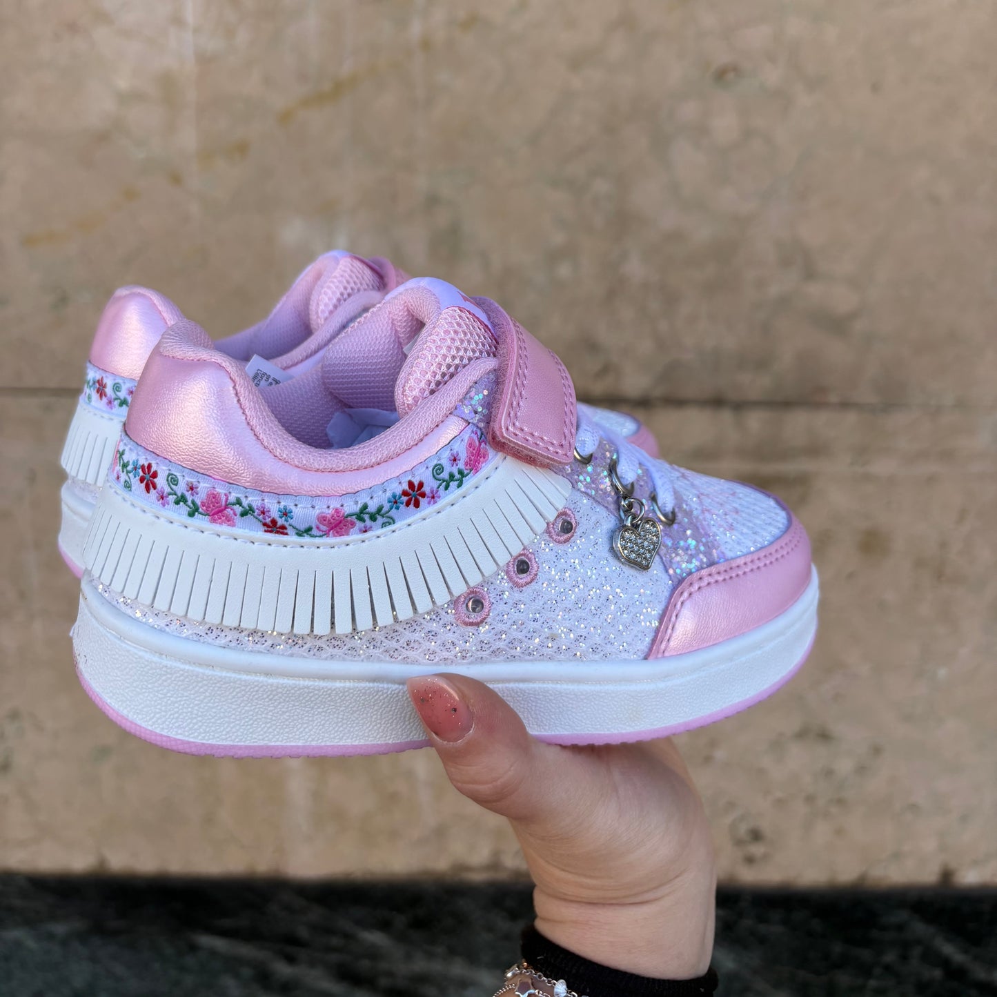 Frangetta Mix bianco/rosa