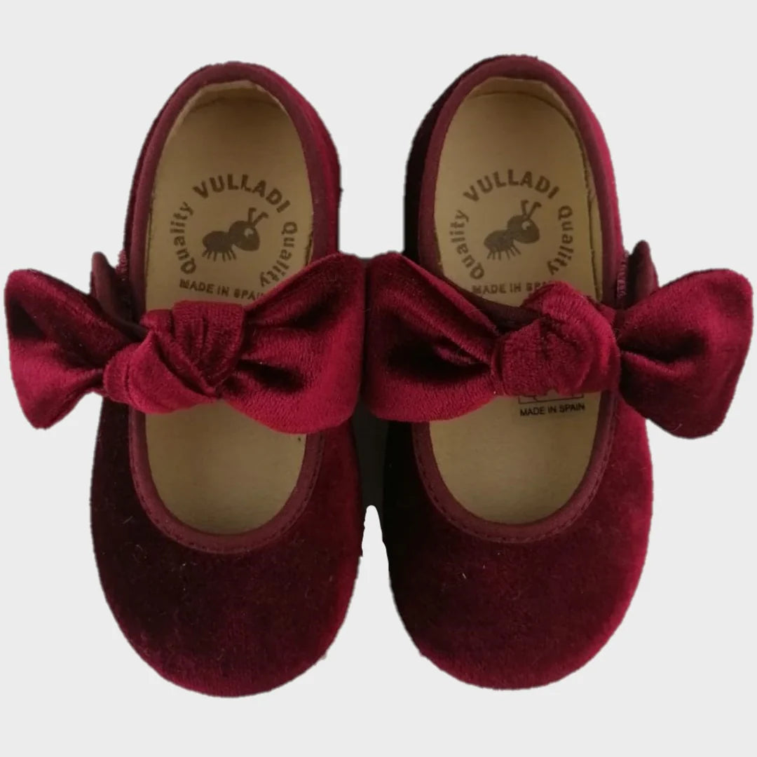 Ballerine velluto Bordeaux