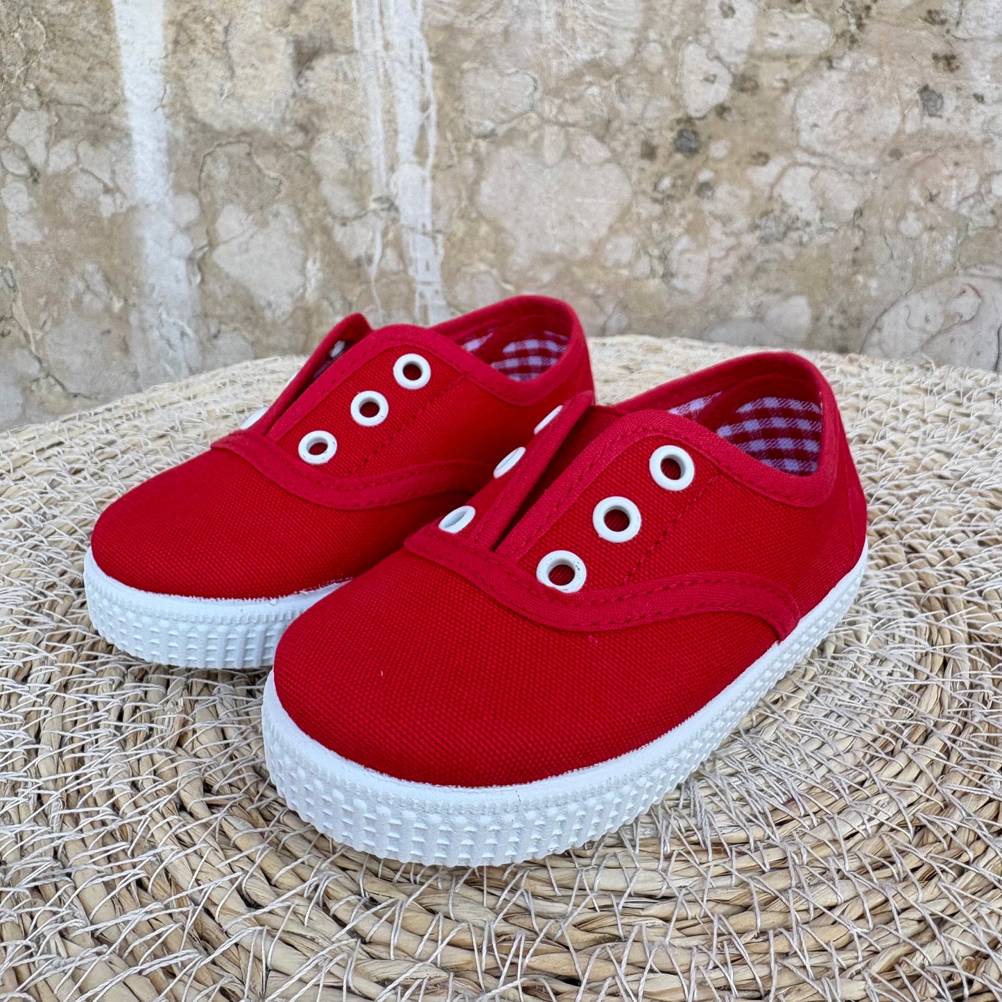 Scarpe in tela Rosso