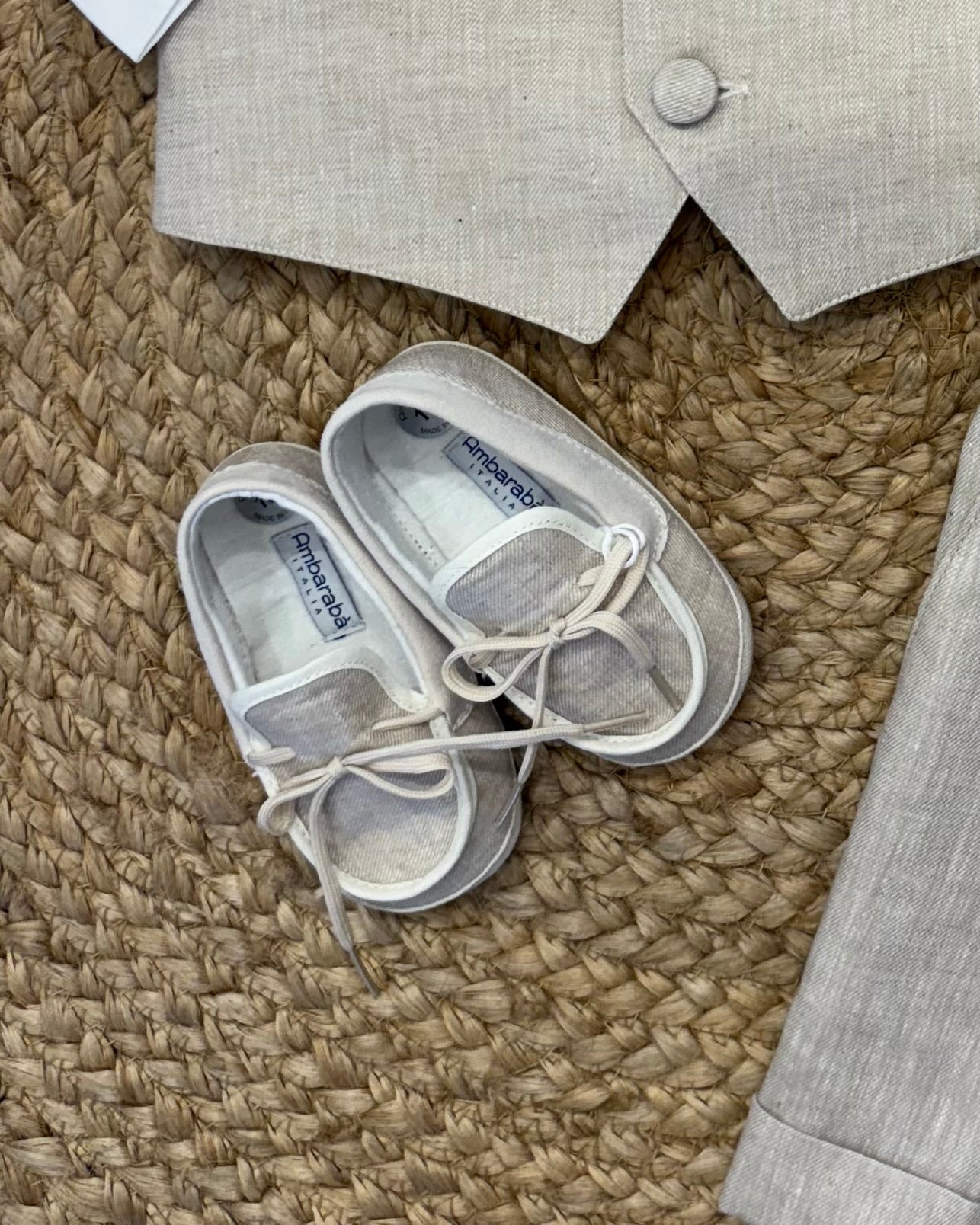 Scarpine culla beige