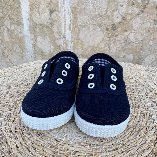 Scarpe in tela Marino