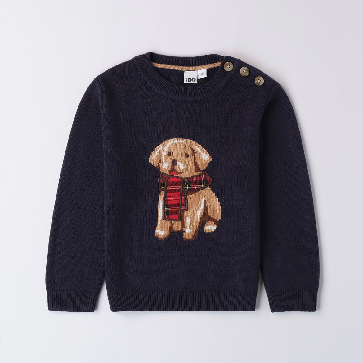 Maglione blu cagnolino