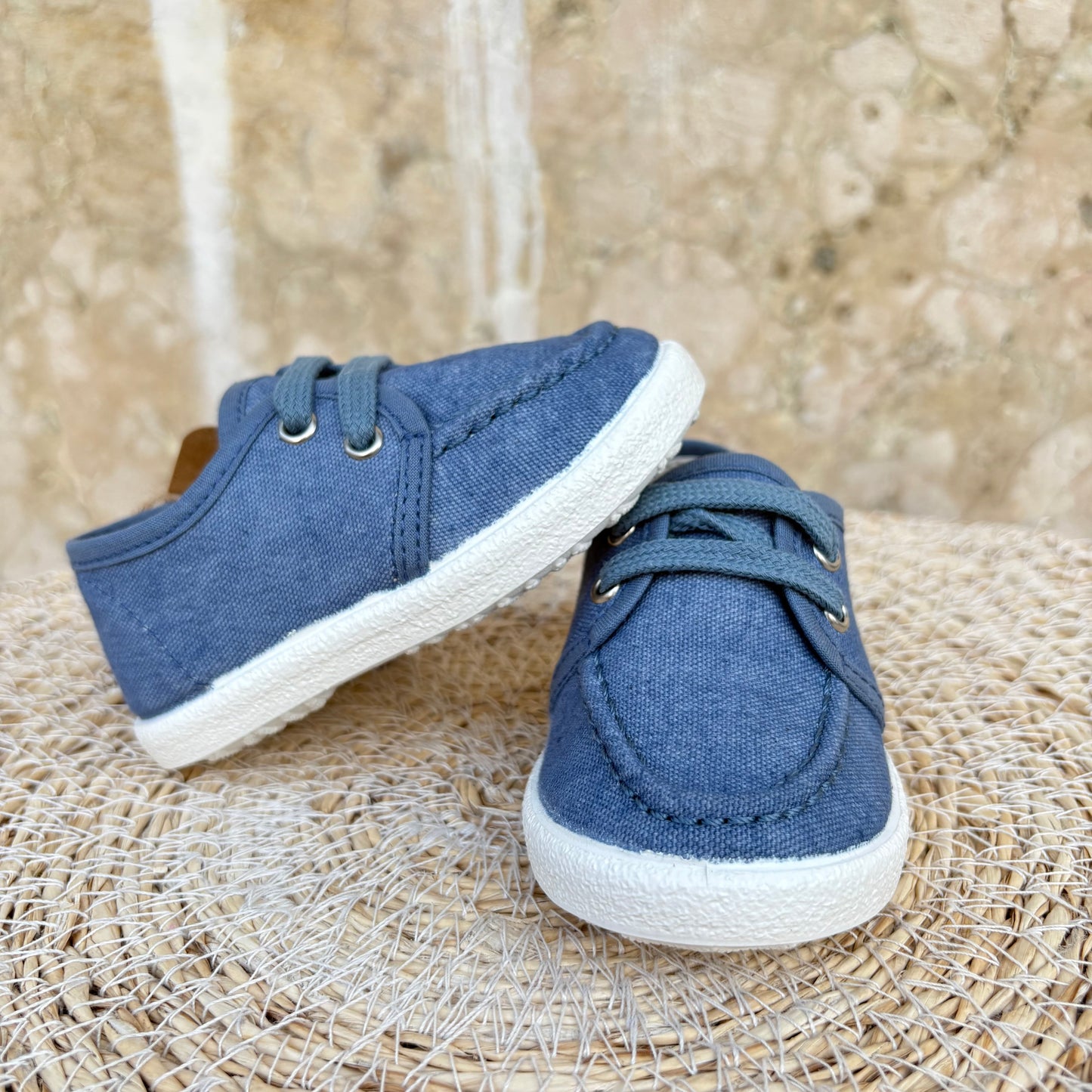 Mocassino Navy in Tela