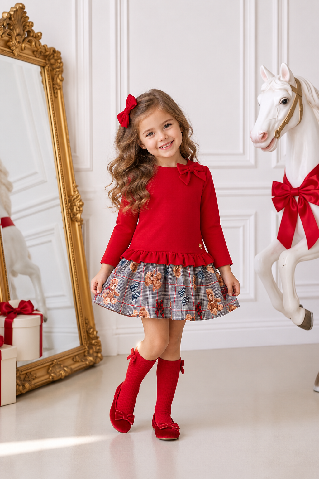Abito Natale Orsi 4anni