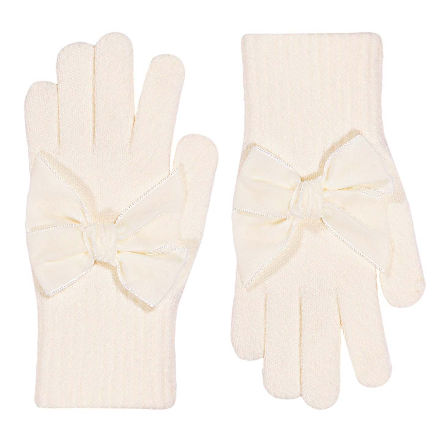 Guanti con fiocco
