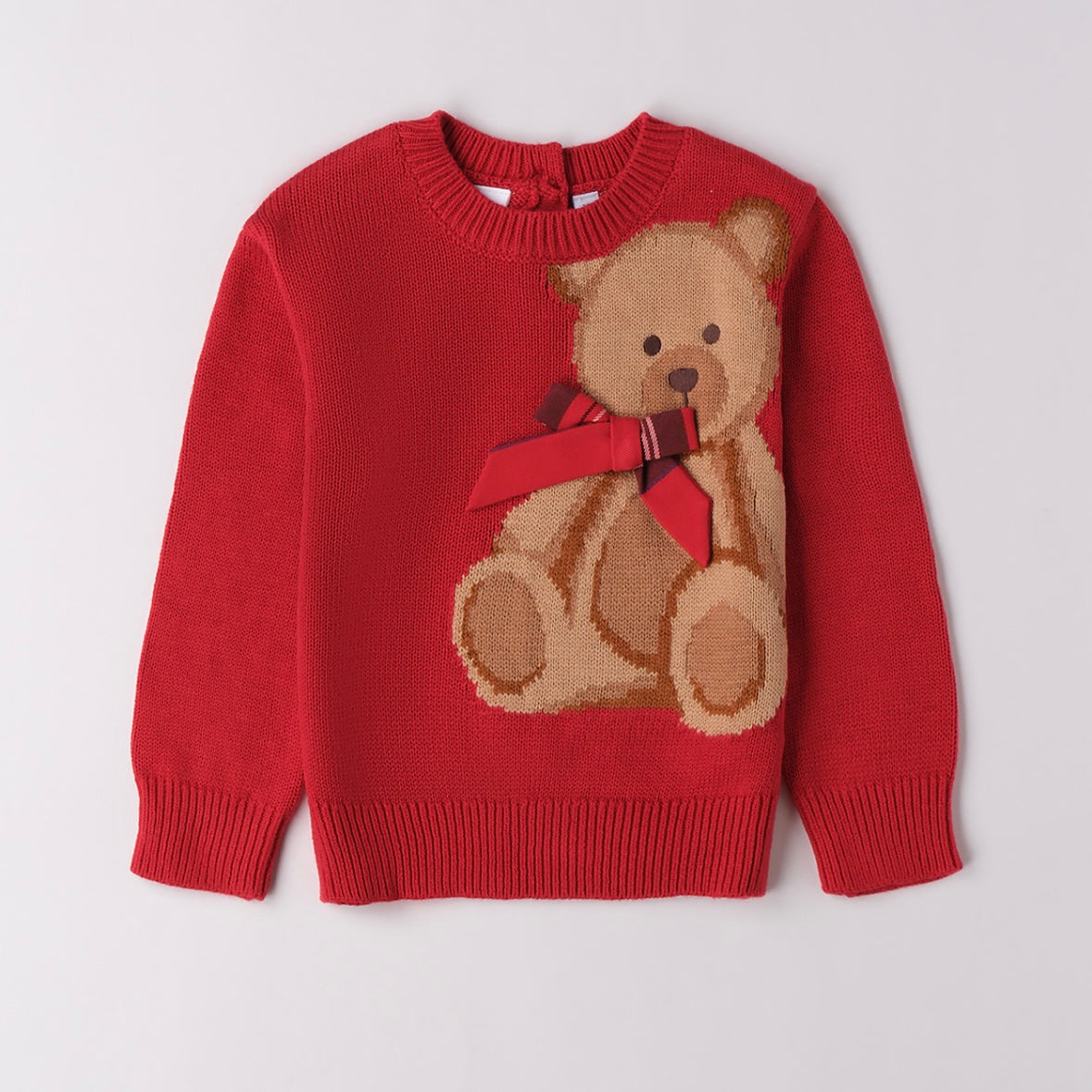 Maglioncino orso fiocco