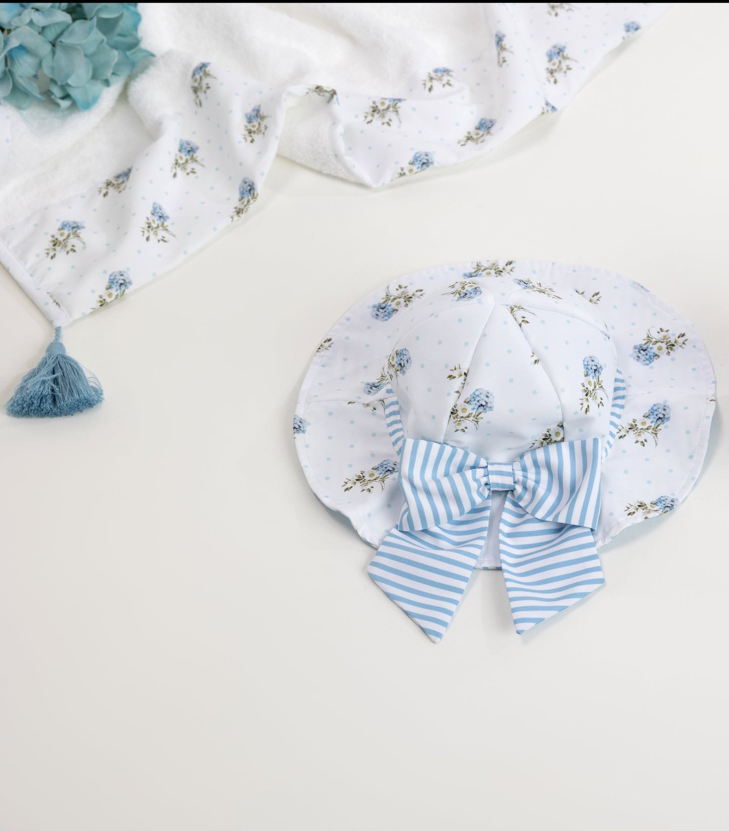 Cappellino Bimba Ortensie