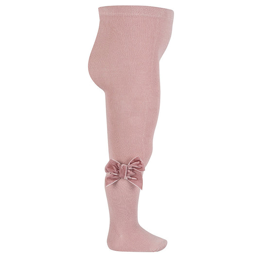 Collant Fiocco velluto rosa