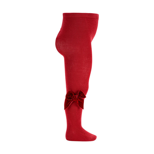 Collant Fiocco velluto Rosso